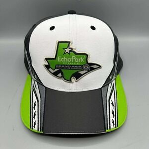 Echo Park Grand Prix Hat Men White Black SMI Properties Strap Back Cap New‎